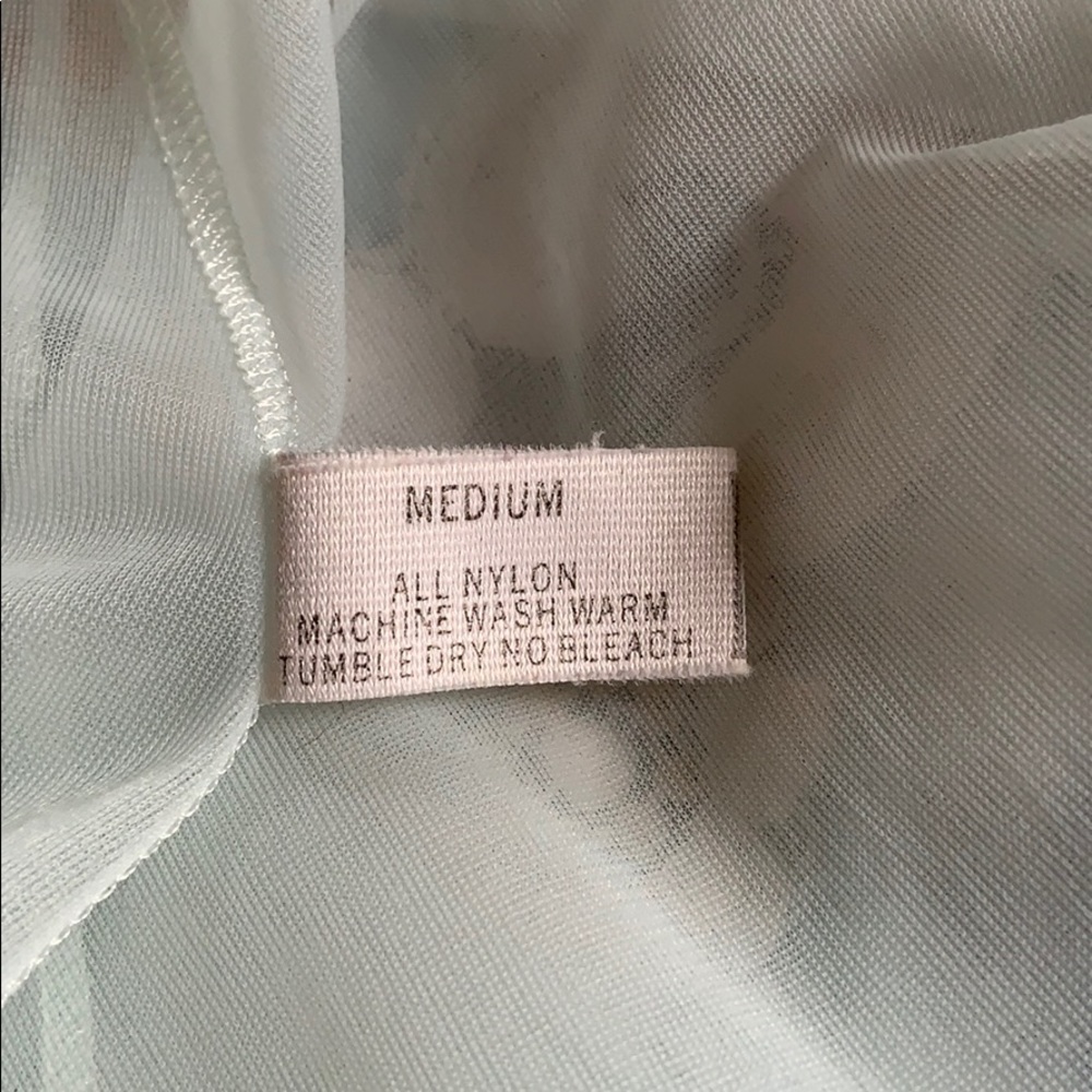Vintage shadowtime baby blue chiffon nightie robe . Size medium - Picture 12 of 12